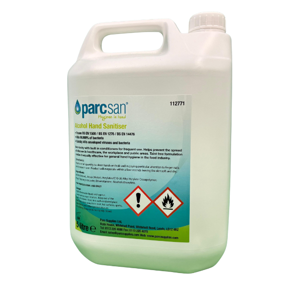 ParcSan Alcohol Hand Sanitiser Gel 5L