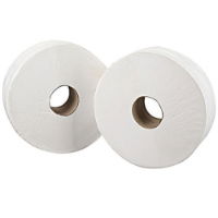 Jumbo Toilet Rolls 2 Ply 60mm (2.25in) x 6