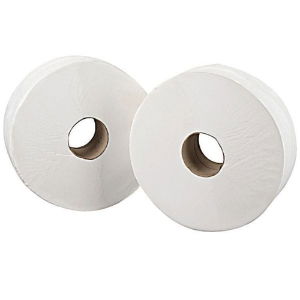 Jumbo Toilet Rolls 2 Ply 60mm (2.25in) x 6