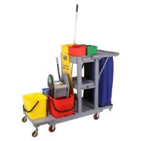 Janitorial Trolley with Bag 60L