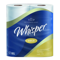 3 Ply Whisper Gold Luxury 170 Sheet Toilet Tissue 40 Pack
